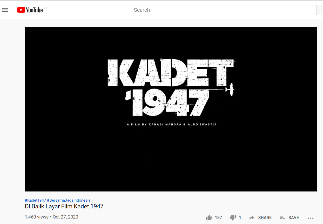 Di Balik Layar Film "Kadet 1947" Muncul di Youtube, Kabarnya Akan