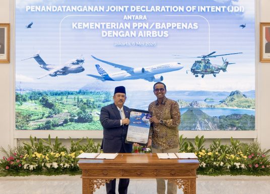 Bappenas-Airbus Deklarasikan Kerjasama untuk Perkuat Ekosistem Industri Kedirgantaraan Indonesia
